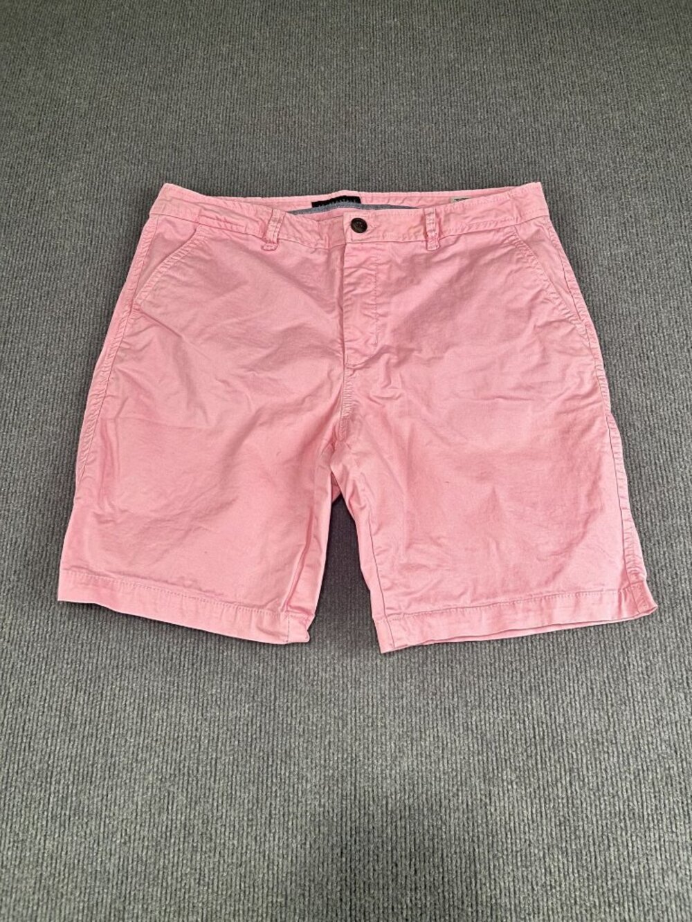 Aeropostale Mens Pink Chino Shorts Flat Front 36